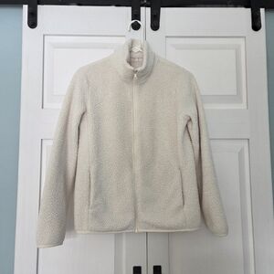 Uniqlo Women's Cream Fleece Jacket